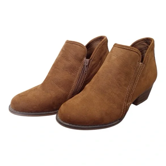 Esprit | Shoes | Esprit Anke Faux Suede Boots 7m Womens Soft Camel Brown  Booties Ladies Shoes | Poshmark